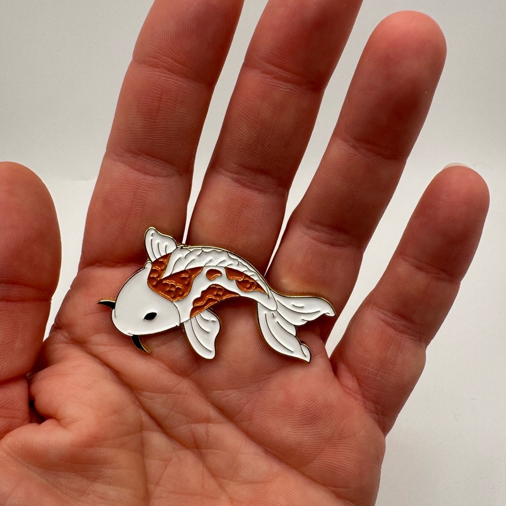 3/$15 Koi Fish Enamel Pin Brooch - Picture 4 of 5